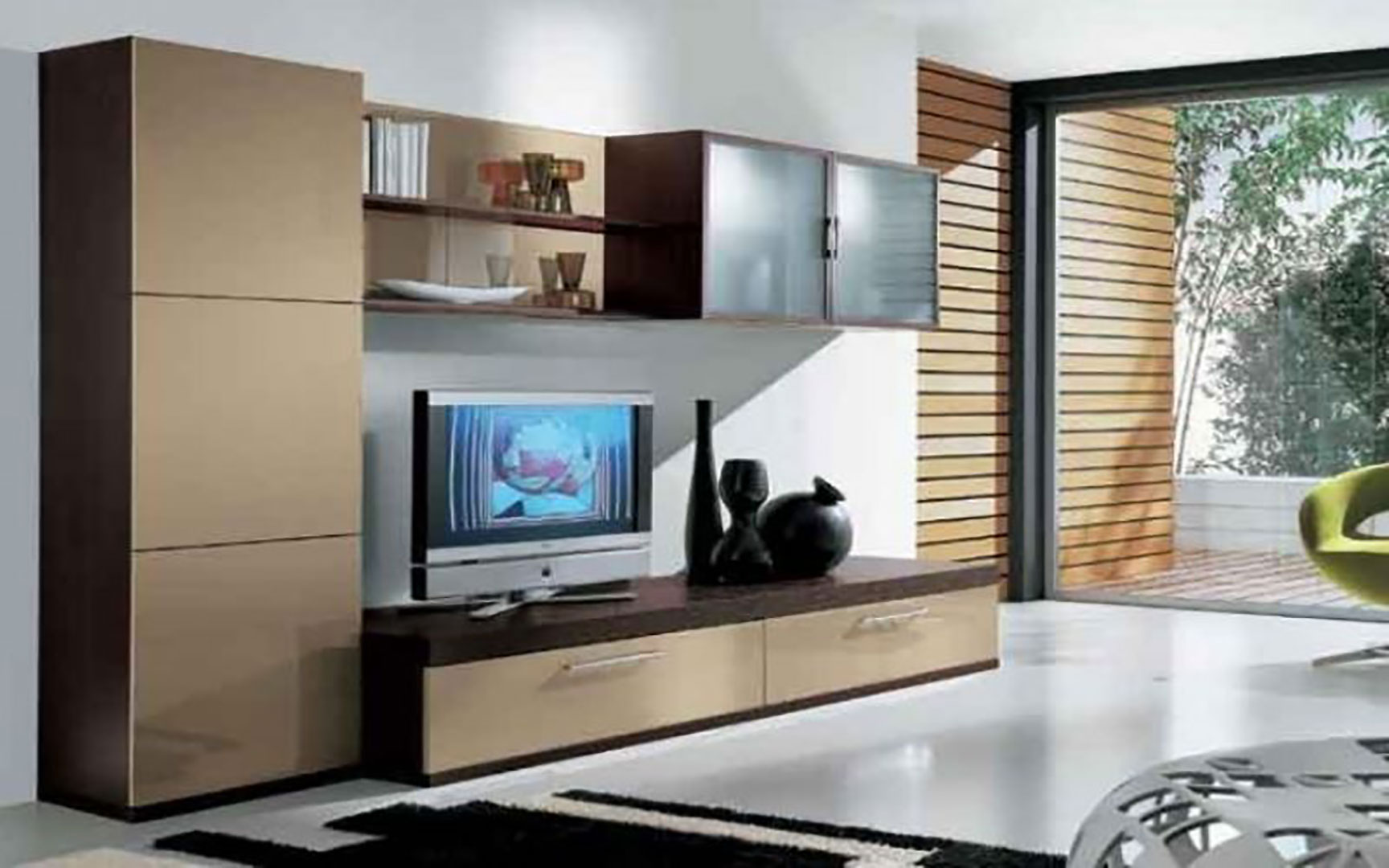 стенки под телевизор для гостиной в современном стиле со шкафом
